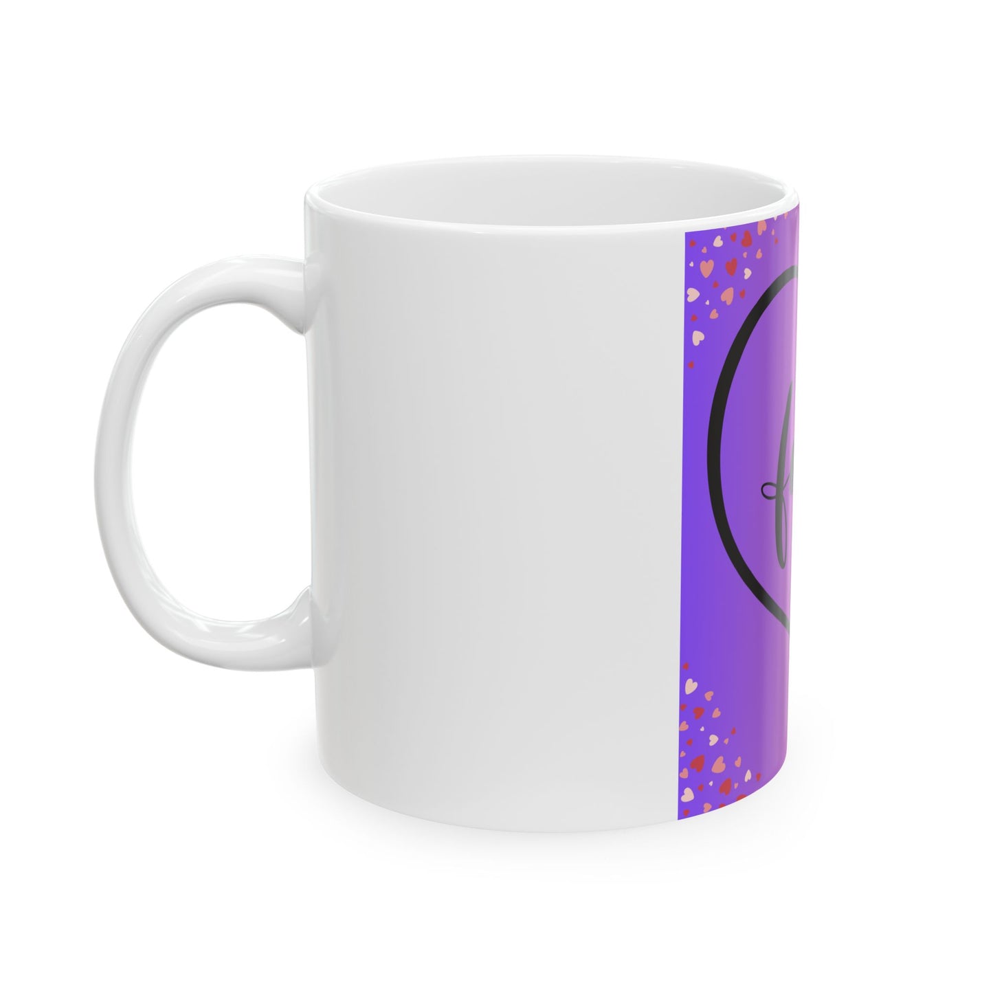 Family Love  Heart Ceramic Mug - Vibrant 11oz & 15oz Coffee Cup for Loved Ones